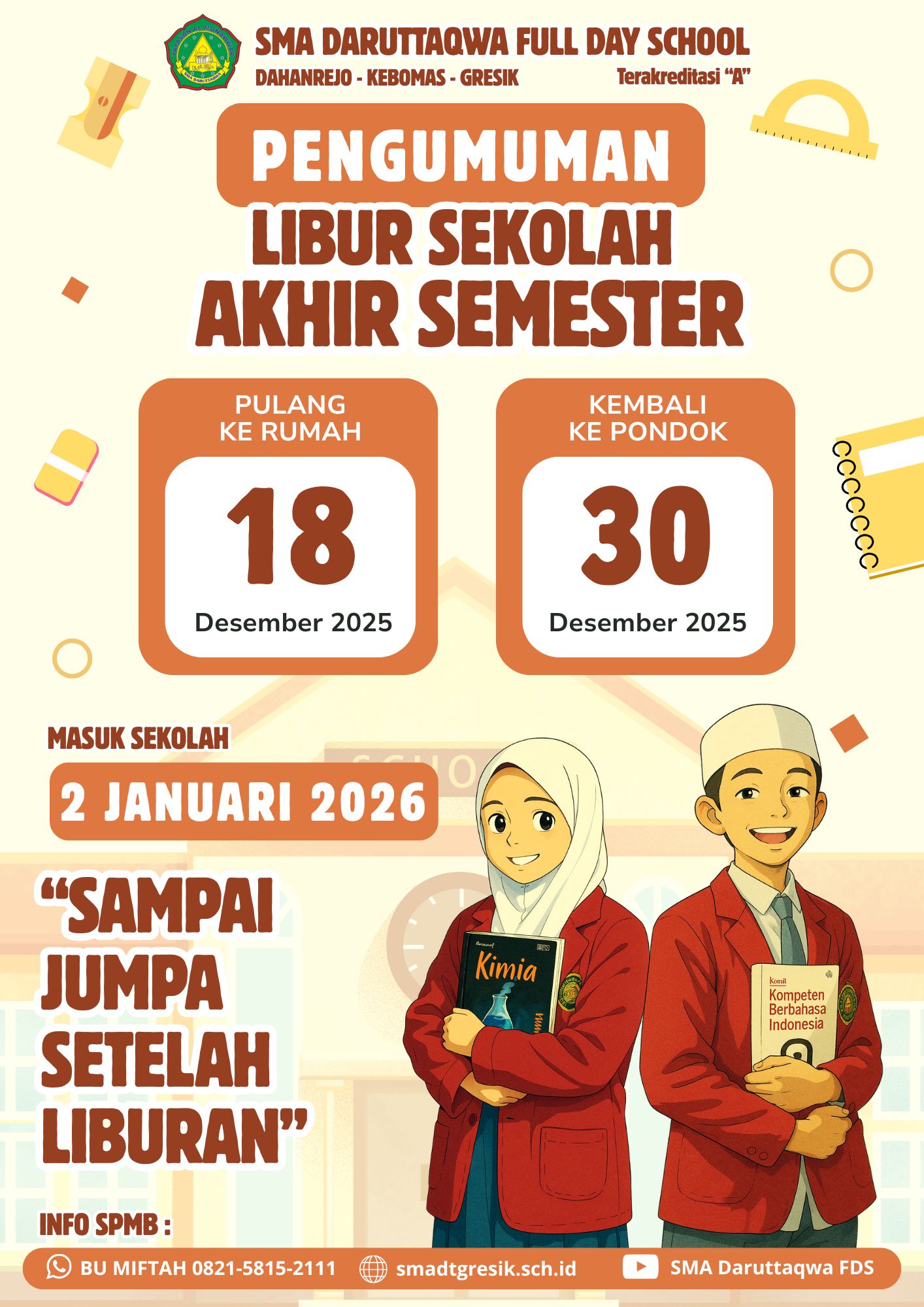 Pelaksanaan Liburan Akhir Semester